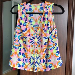 Multi-colored Mara Hoffman satan top